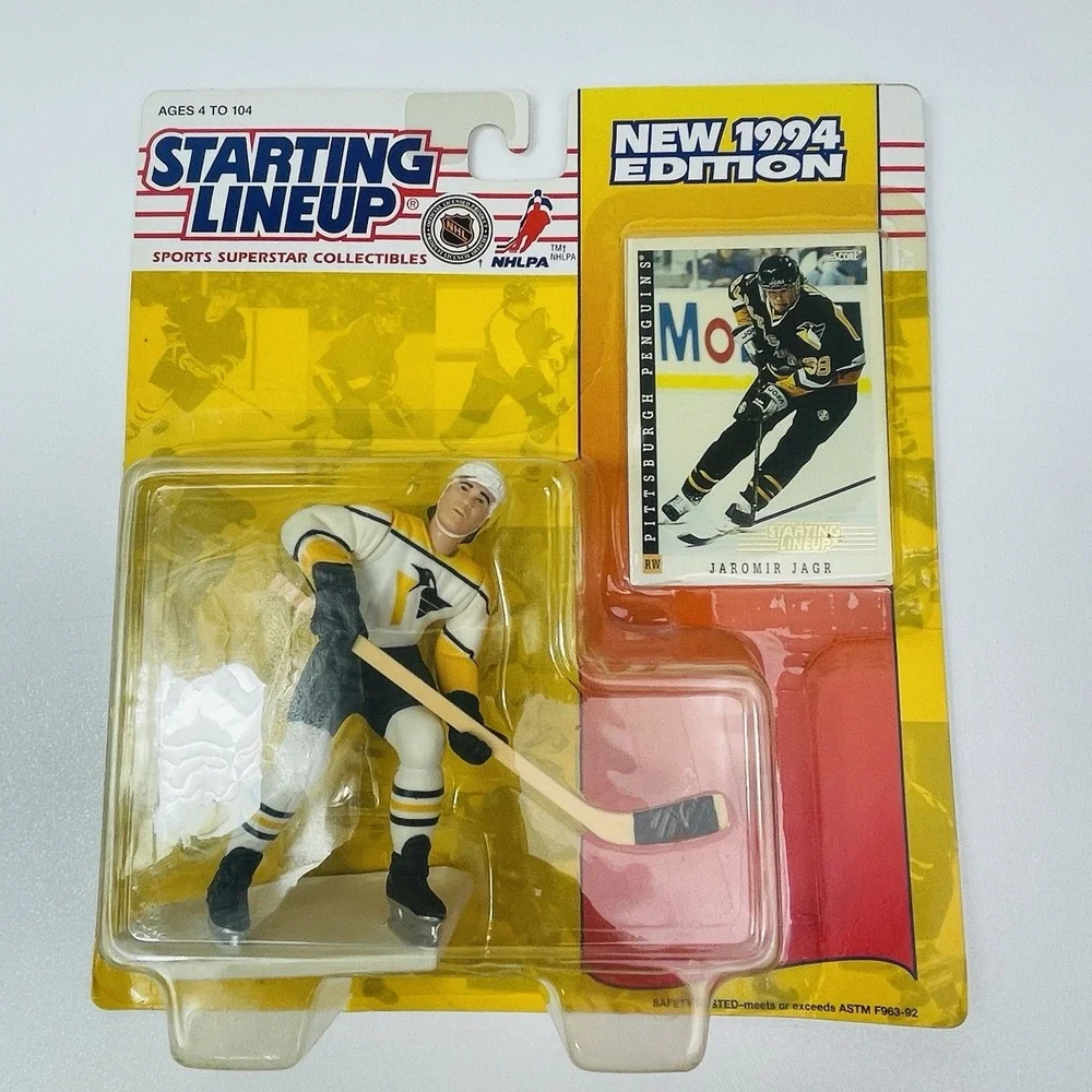 1994 Starting Lineup Jaromir Jagr Pittsburgh Penguins With Card Vintage